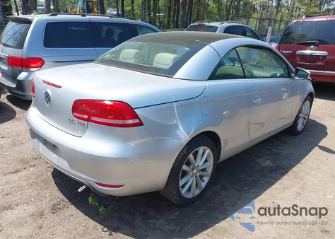 2012 Volkswagen Eos Komfort из США, поврежденный, VIN WVWBW7AH8CV001621